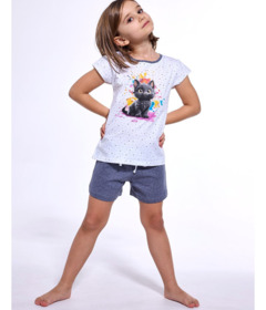Піжама для дівчат Cornette Kids Girl 245/109 Black Cat A25