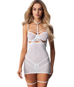 Сорочка Obsessive ARROWEL CHEMISE білий